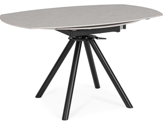 CONCEPT1 - Table Rauni gris clair 87/135 x 135 x h77 cm