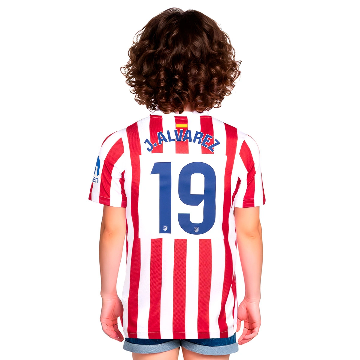 Camisola Nike Julián Alvarez Atlético de Madrid Primeiro Equipamento 2025-2026 Criança