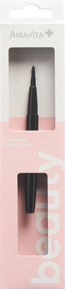 Amavita Beauty Lippenpinsel einziehbar oval flach 100% vegan 1 Stk