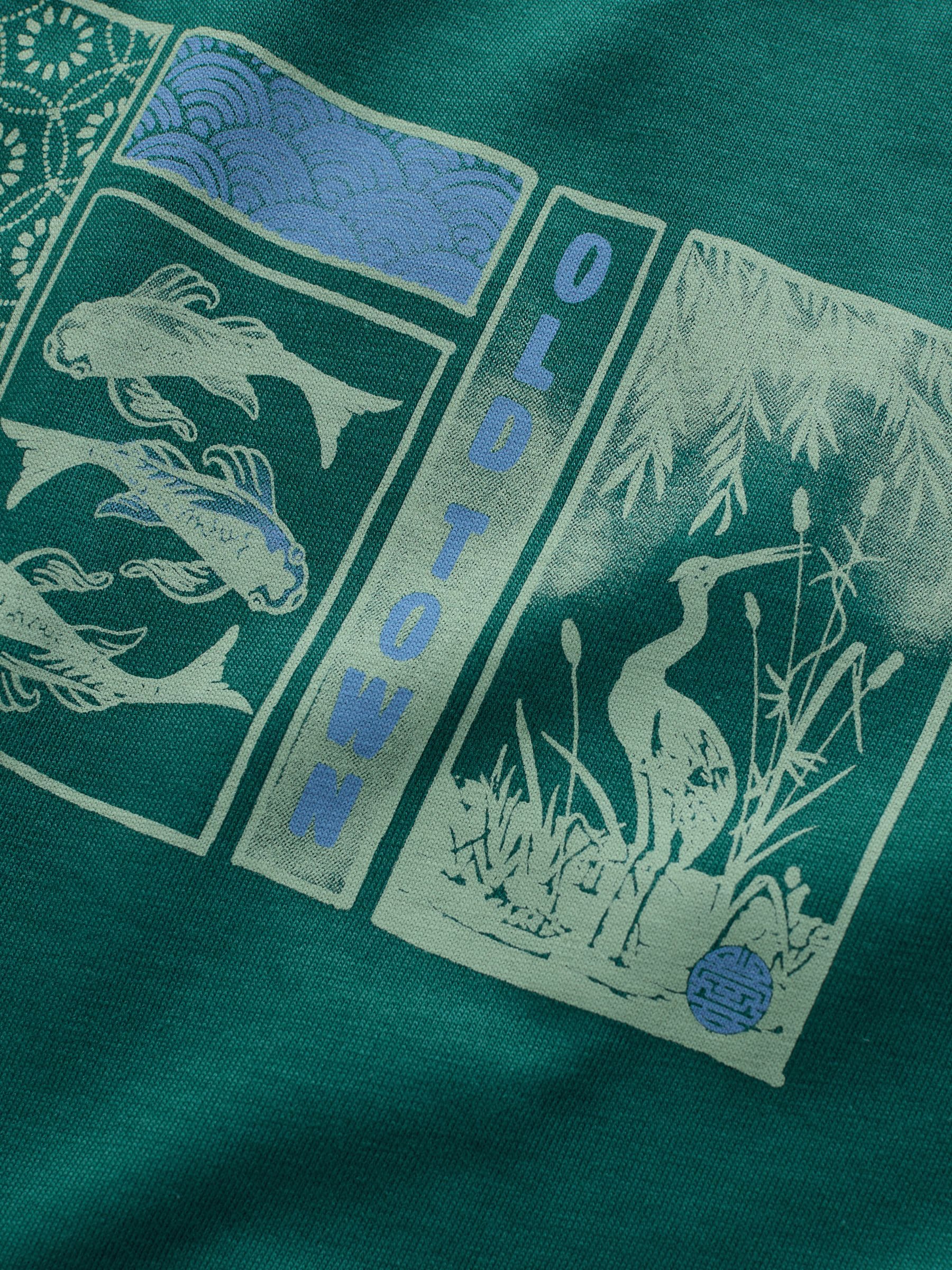 Blauw/groen/roze - Normale Pasvorm - Set van 3 T-shirts met print