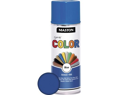 Maston Color glanzende blauwe spuitverf 400 ml