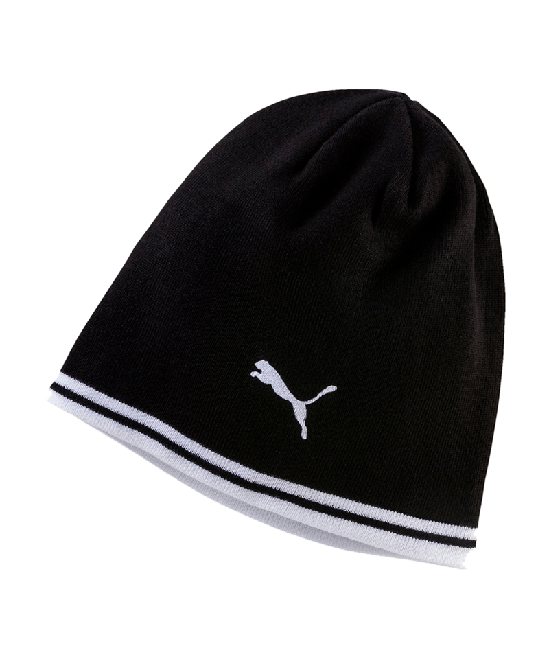 PUMA Beanie Mütze Schwarz Weiss F03