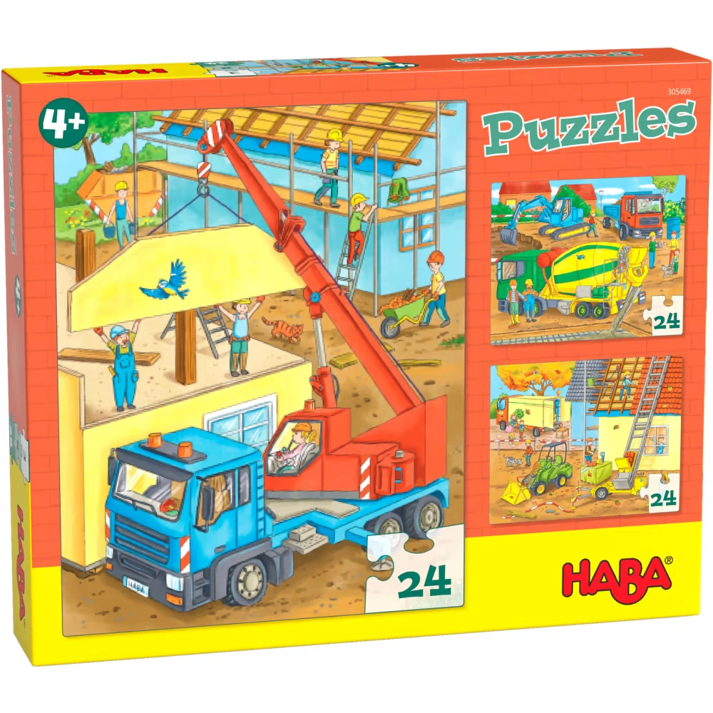 Puzzle AUF DER BAUSTELLE 3x24-teilig