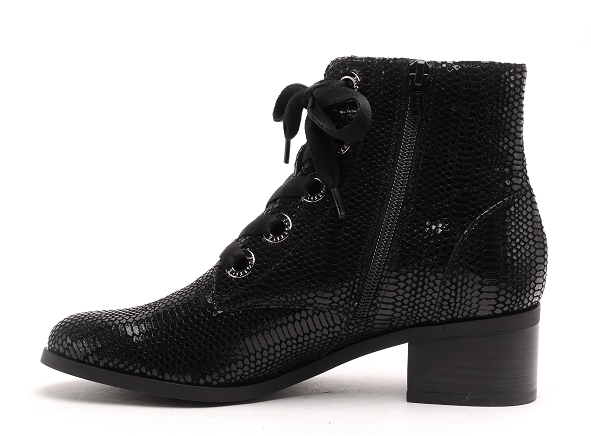 Fugitive boots bottine talons femme radieu noir