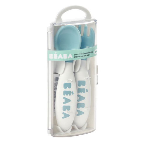 Set de 2 couverts ergo 2ème âge bleu - BEABA