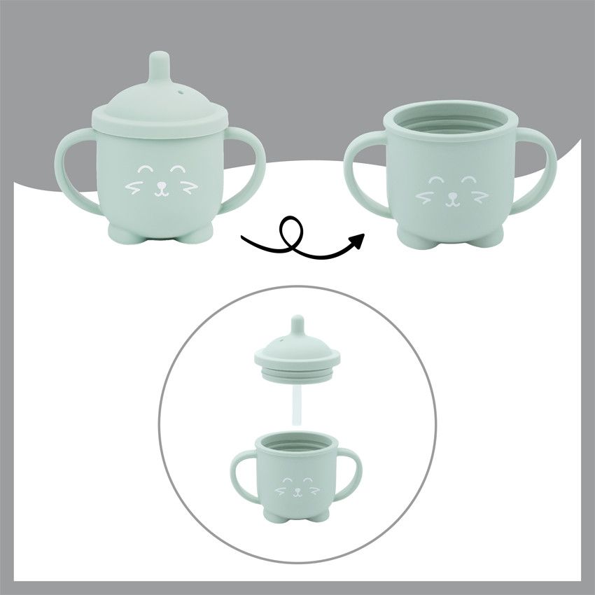 Tasse d'apprentissage - Isy renard - Ecru