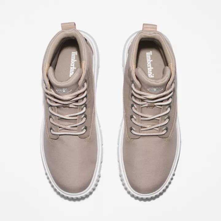 Bottine à lacets mi-haute Greyfield pour femme en beige
