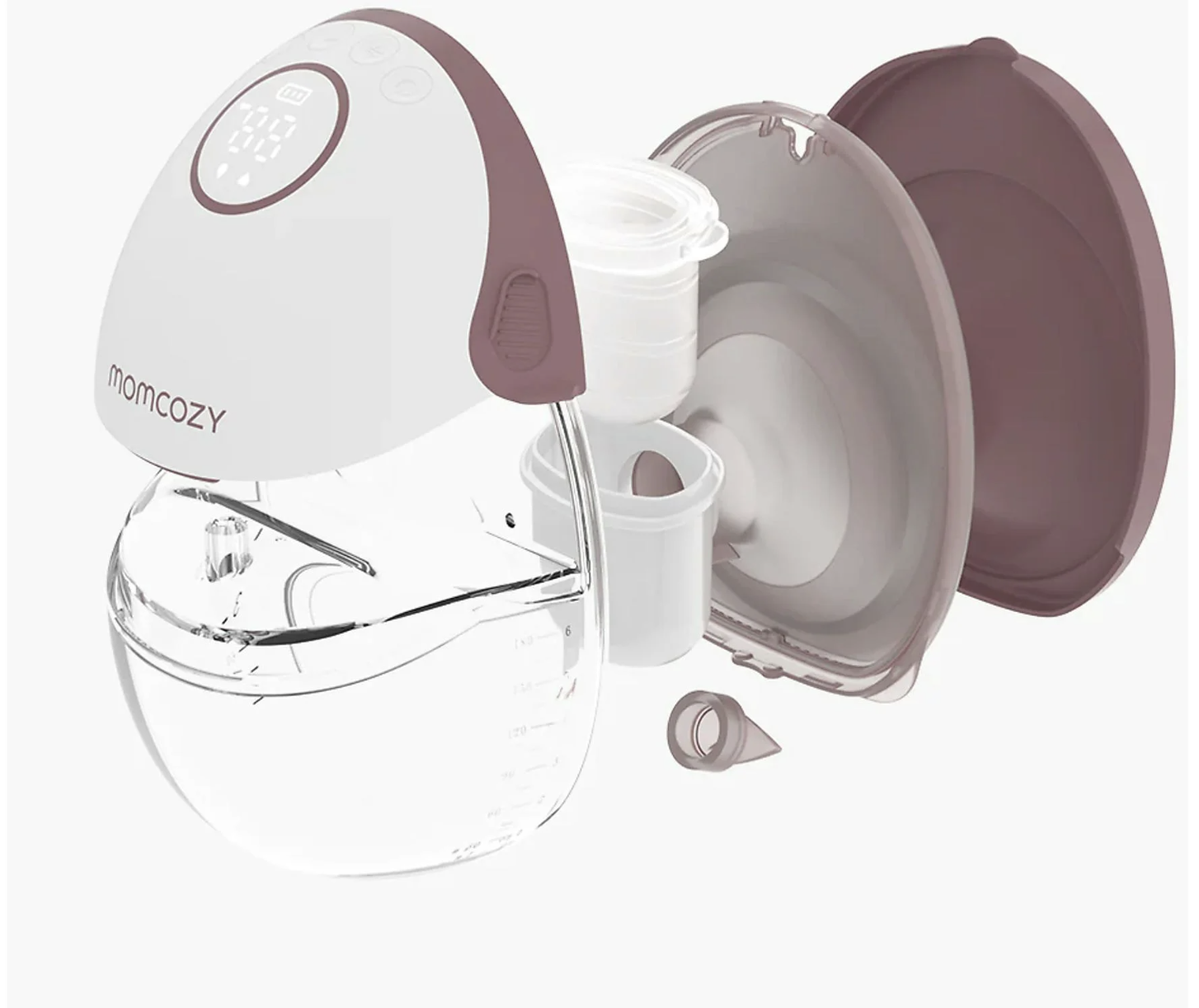 Mobile Style M6 Single Baby Mutter Milchpumpe Freihändige Brustpumpe für Unterwegs (BP318-IR00BA-A) - Maroon