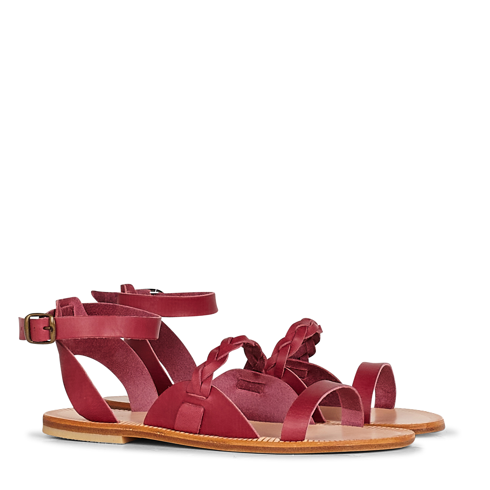 THEMIS - Sandales en cuir | Rouge
