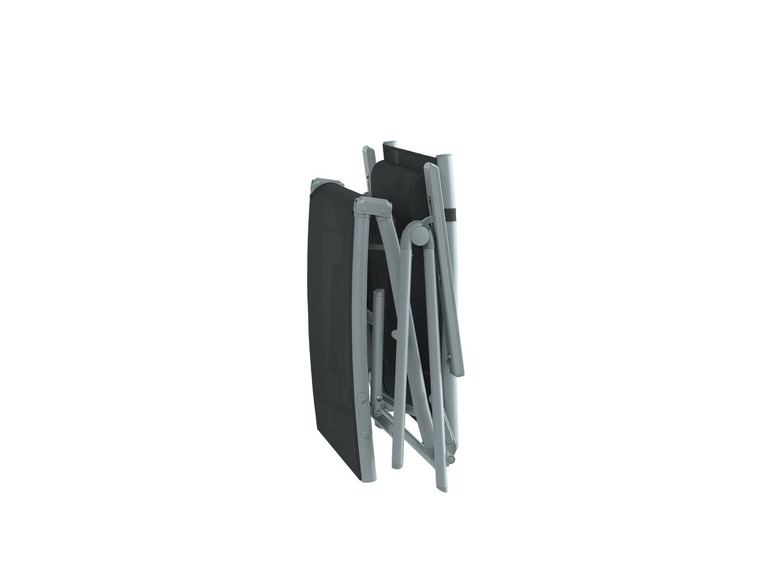 Aluminium ligstoel grijs