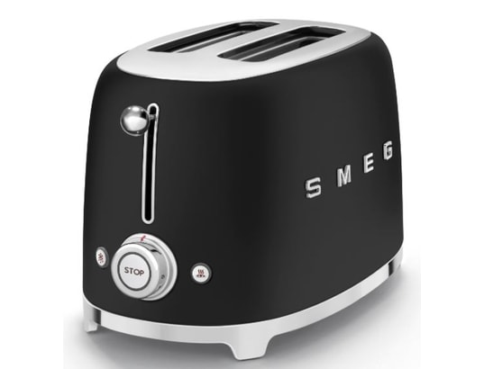 SMEG - Grille pain TSF01BLMEU noir mat 2 fentes design années 50
