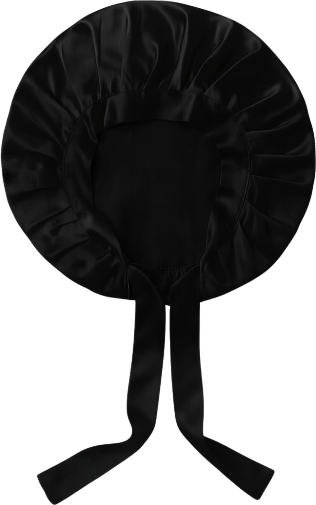 lotta curls  Silk Bonnet, Black