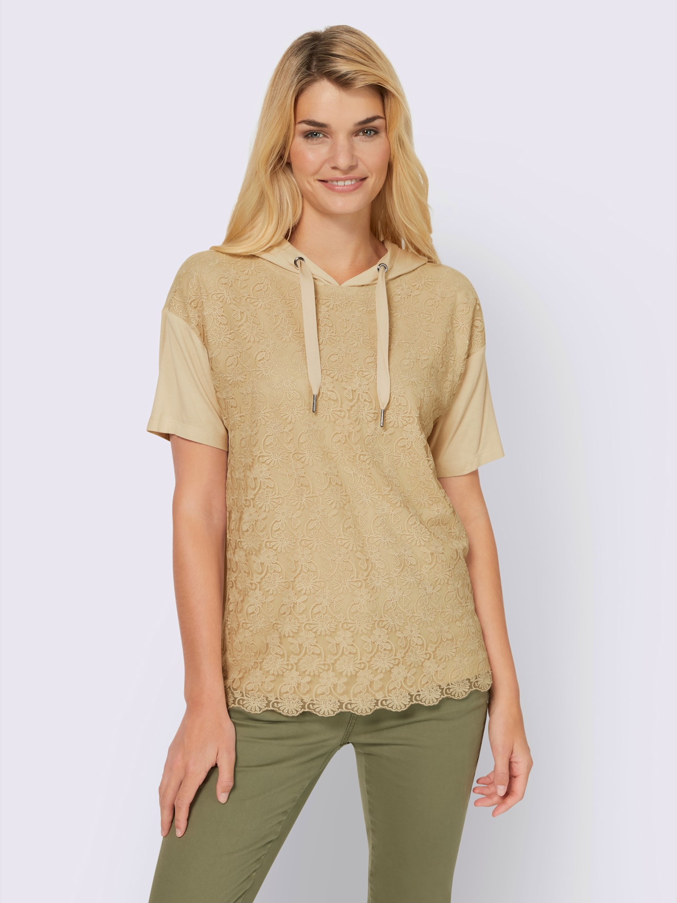 T-shirt look superposé féminin