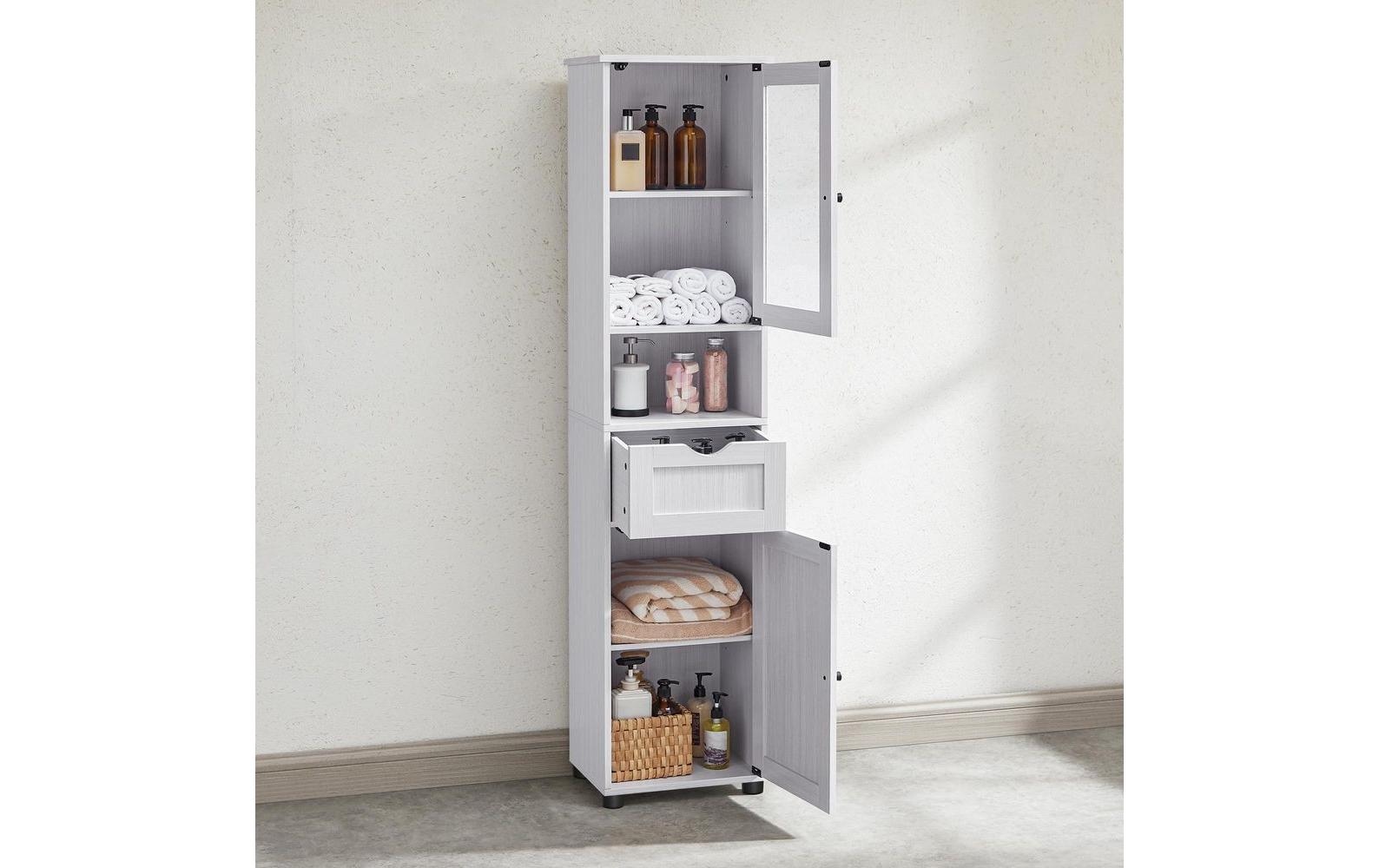 VASAGLE Vitrine »Landhausstil 40 x 165 cm Weiss«