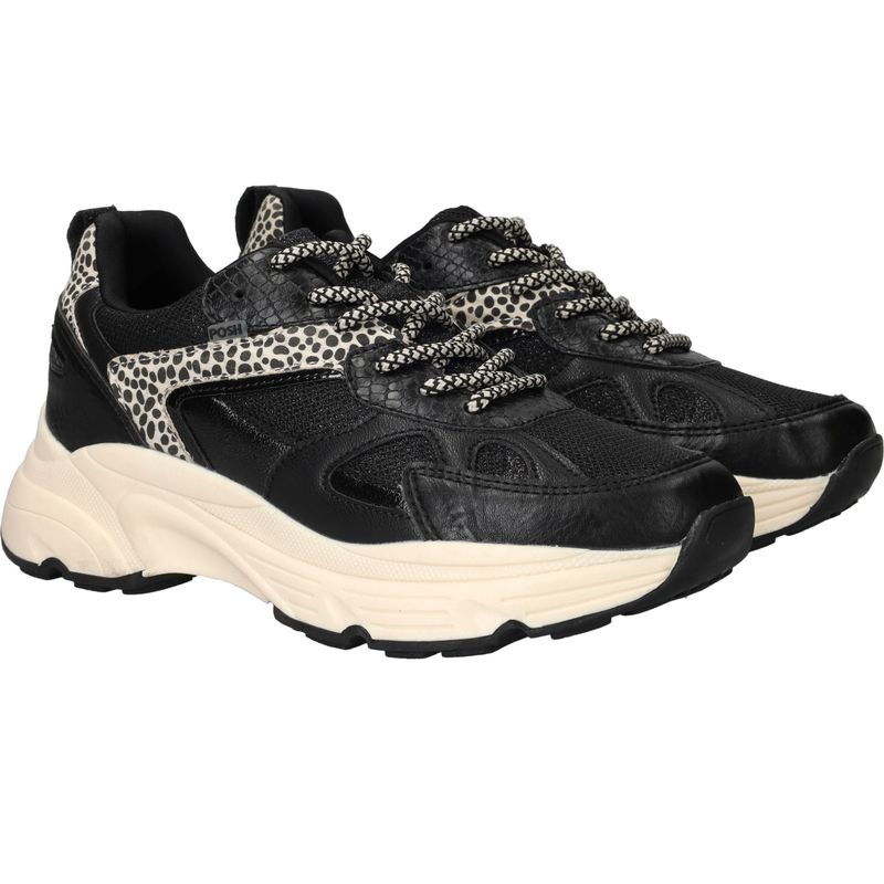 POSH by Poelman Sneakers Zwart Dames