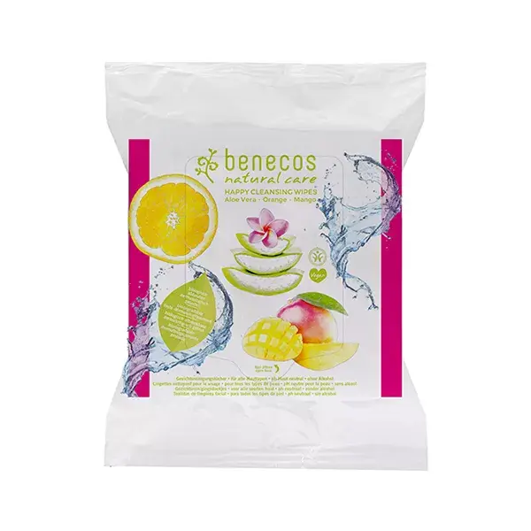 Benecos Lingettes Nettoyantes Visage 25 lingettes