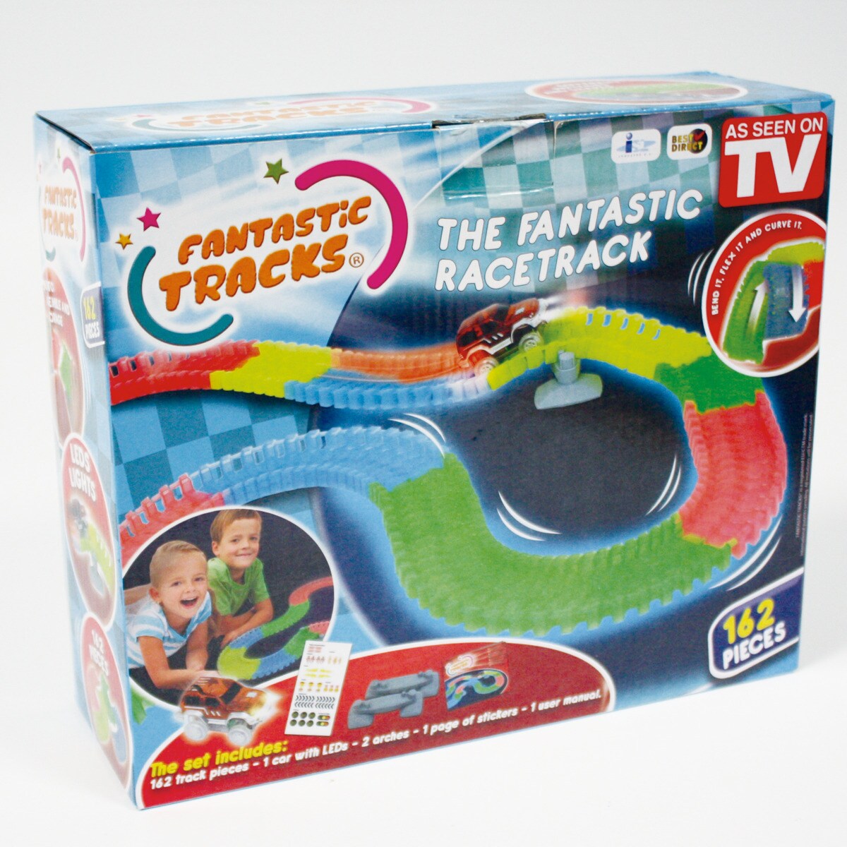 Fantastic Tracks® Autorennbahn - Rennstrecke mit Auto Fantastic Tracks 162 Teile