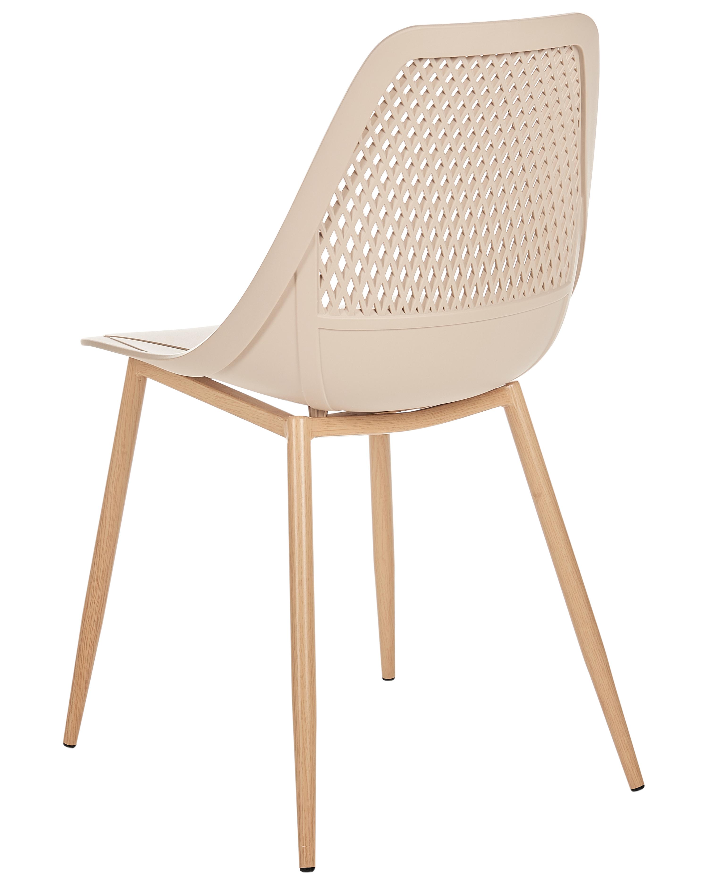 Set van 4 eetkamerstoelen HAZELTON Beige