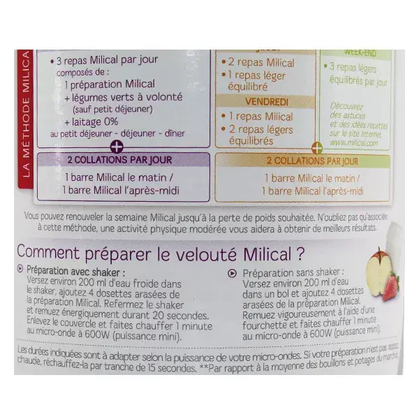 Milical Nutrition Soupe Légumes du Potager 544g