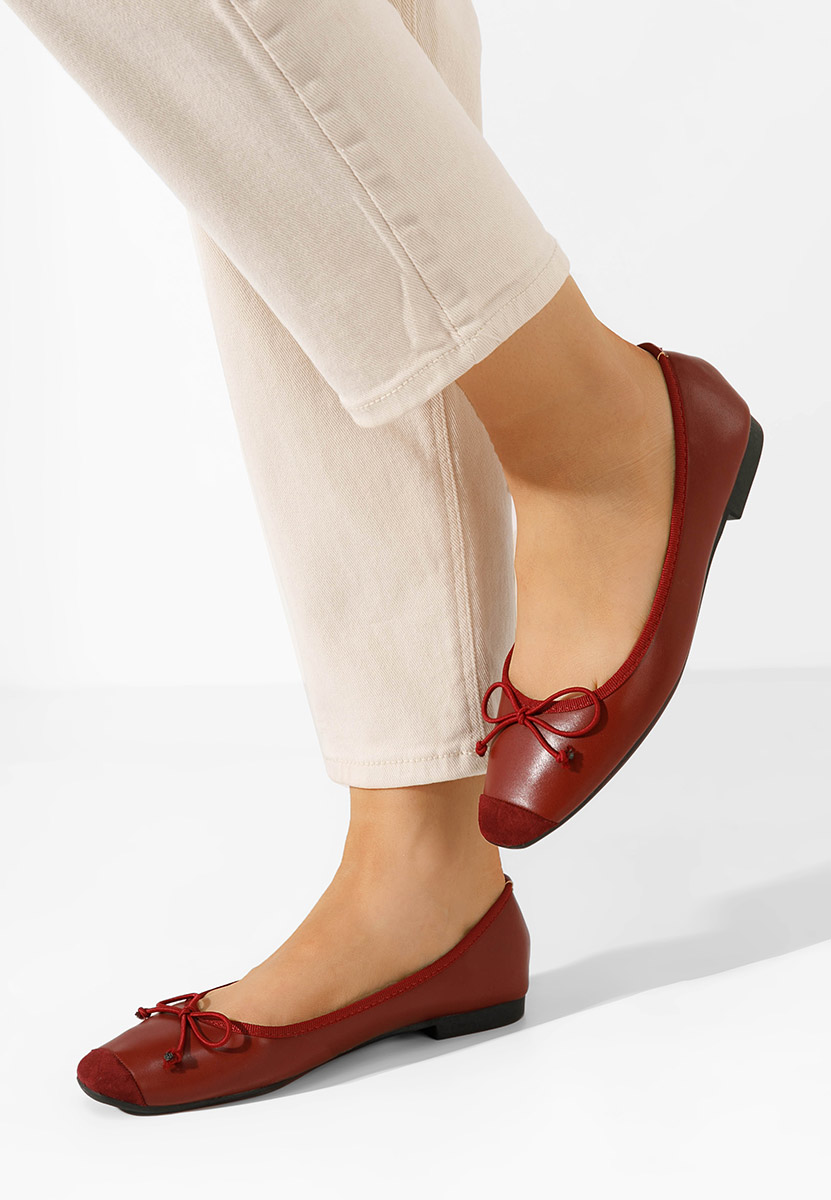 Ballerines femme bordeaux Sarina