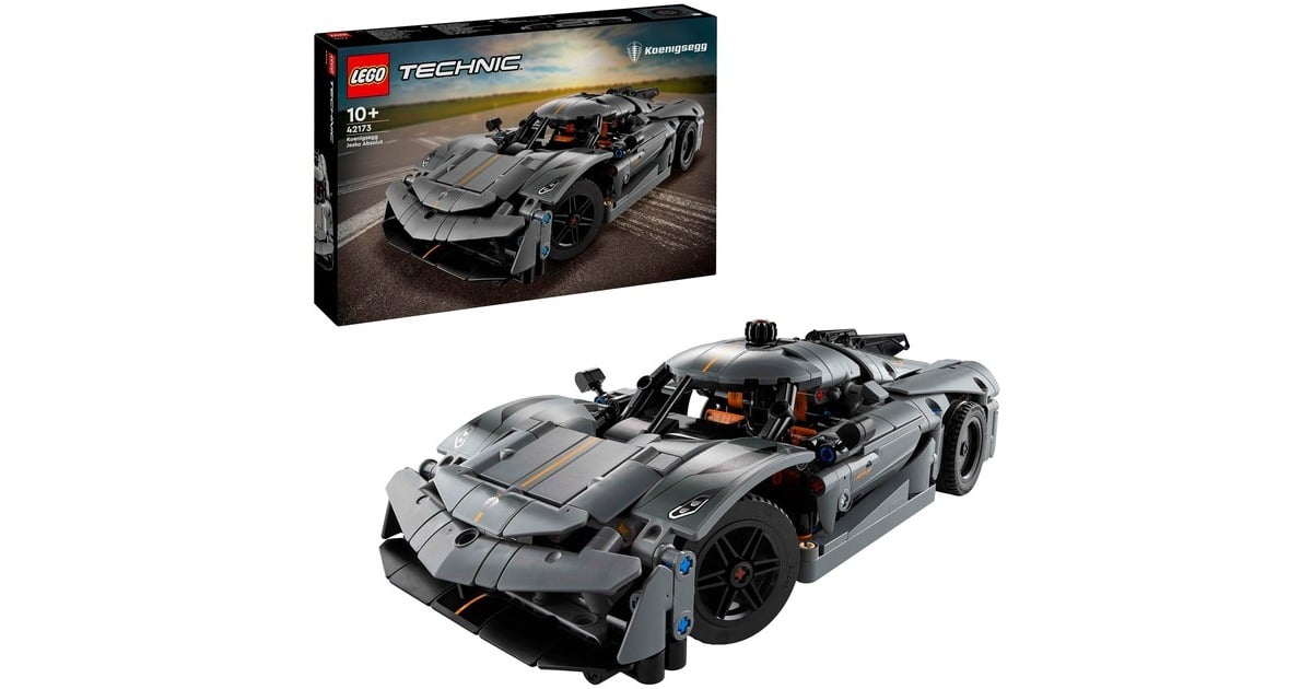 LEGOTechnic - Koenigsegg Jesko Absolut grijze hypercar Constructiespeelgoed  (42173)