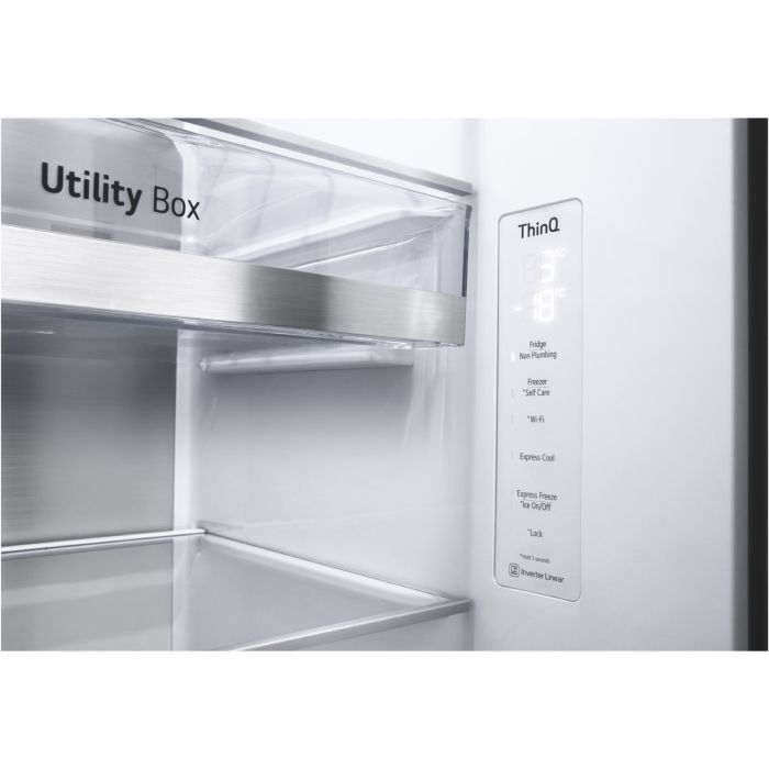 LG Side-by-Side GSXV91BSAE Brushed Steel - interner Wassertank // InstaView®