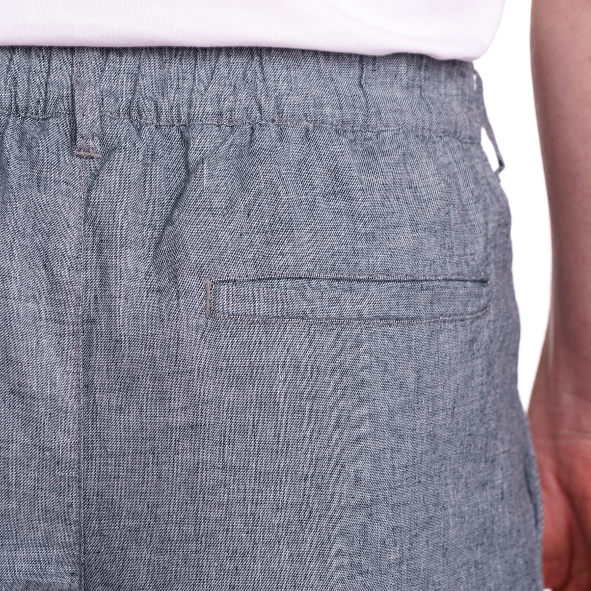 VanVaan Herren Shorts mit Leinen hellgrau