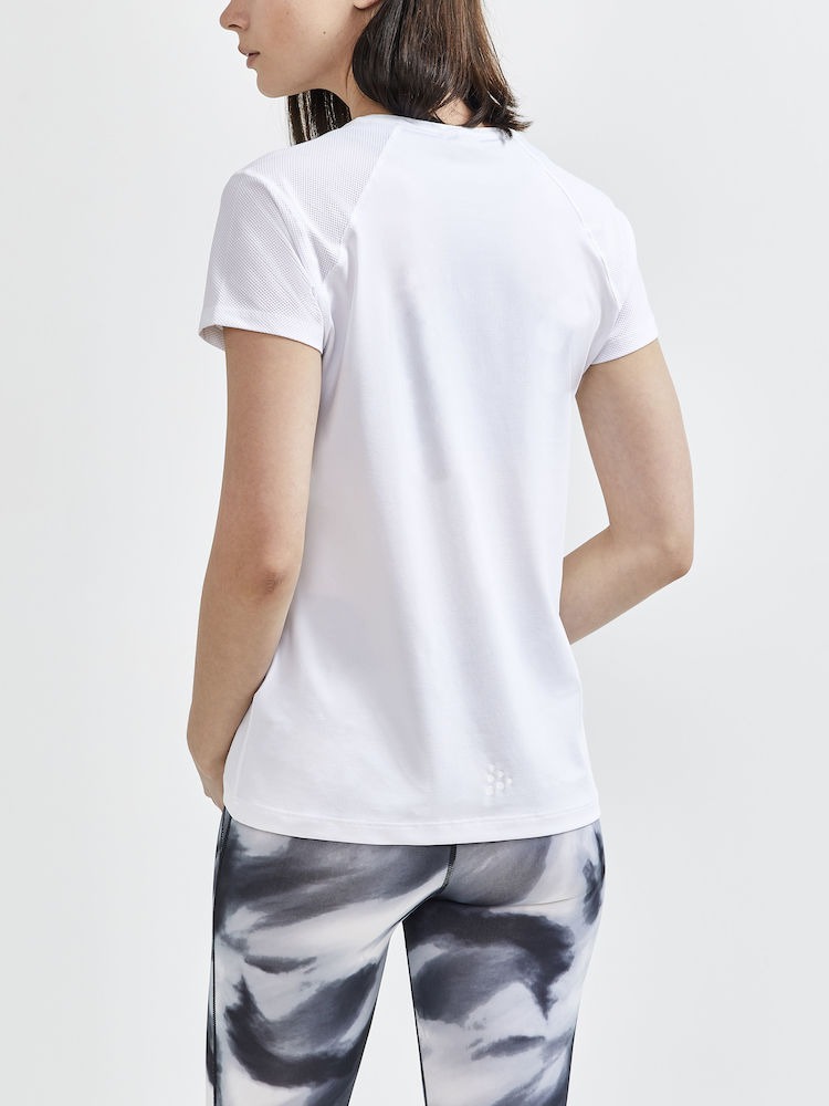 ADV Essence SS Slim Tee Dame White