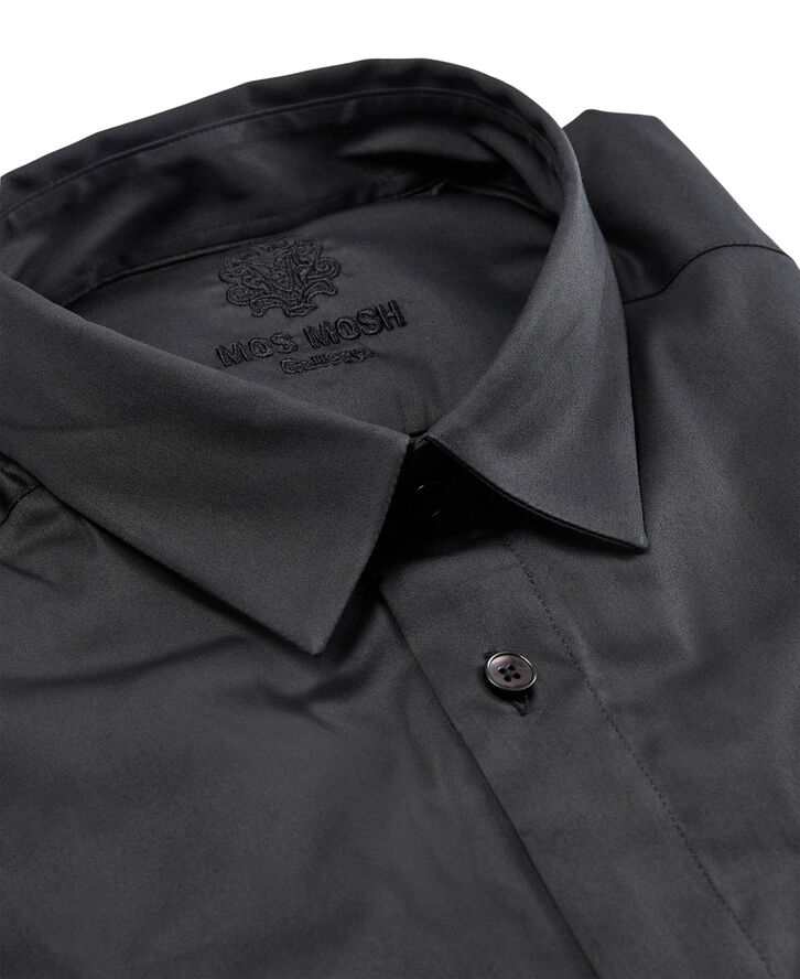 Mos Mosh Gallery Manny Stretch Shirt Black