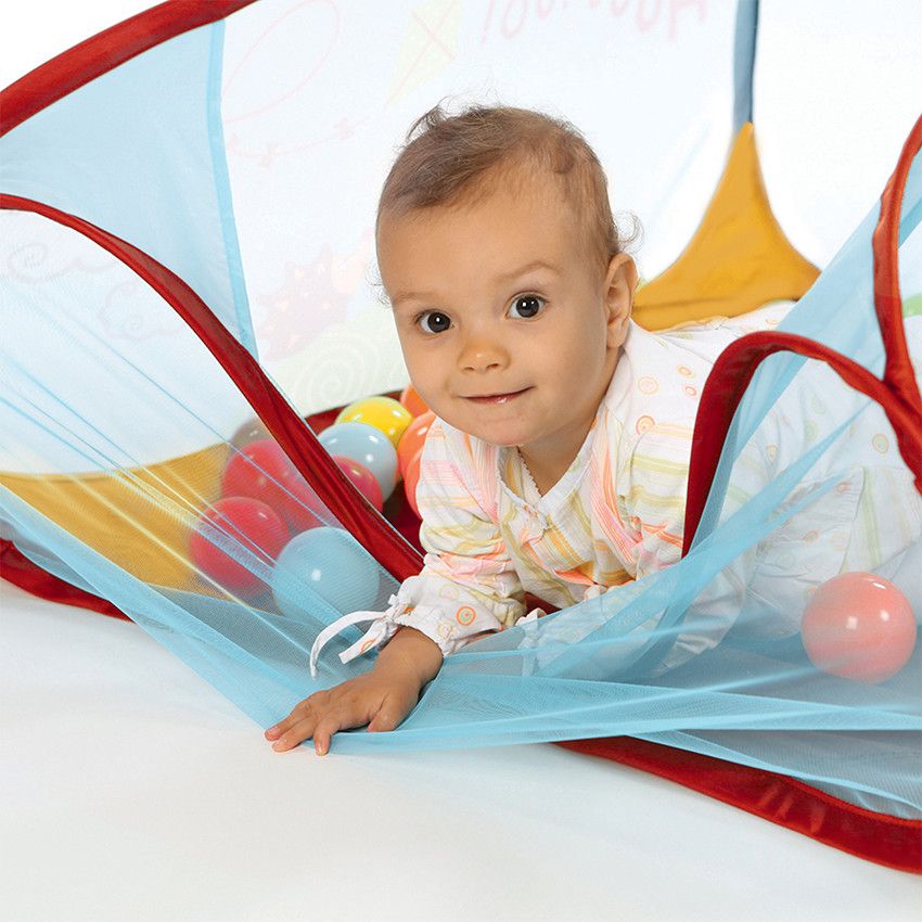 Aire de jeu Pop-up Lapin 90x90 cm - Ecru