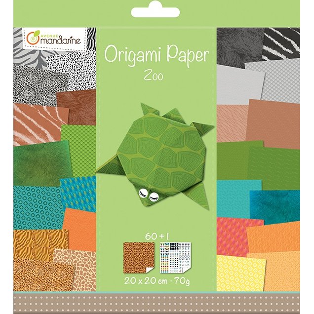 Feuilles à plier Origami Paper 'Zoo'