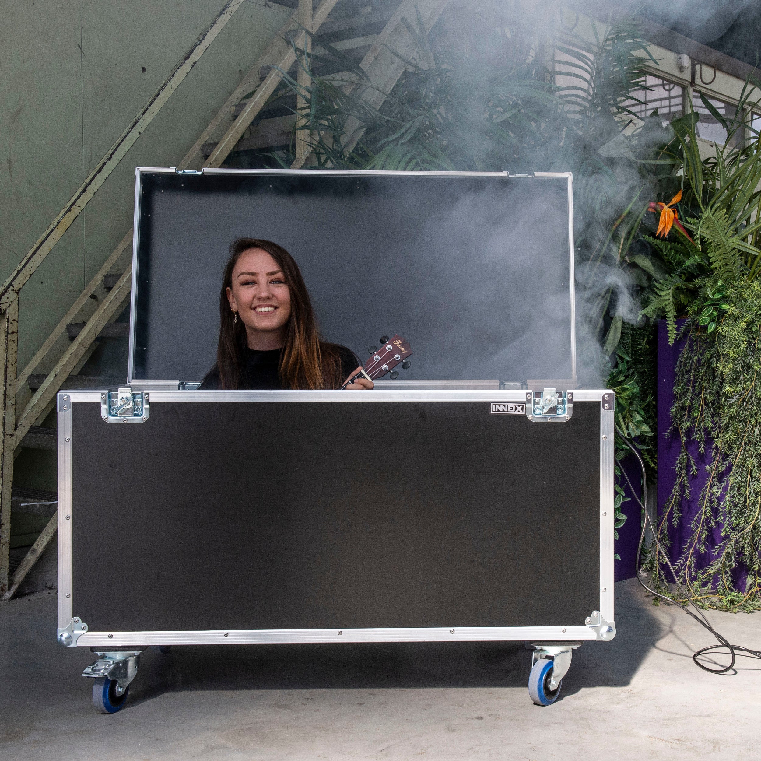 Innox FCAC200 universele flightcase op wielen, 117 x 57 x 53,5 cm