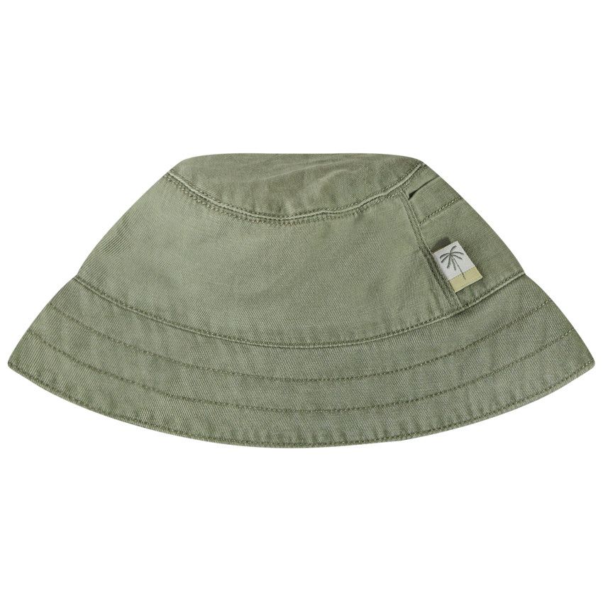 Bob uni en sergé étiquette palmier pour bébé garçon - Vert