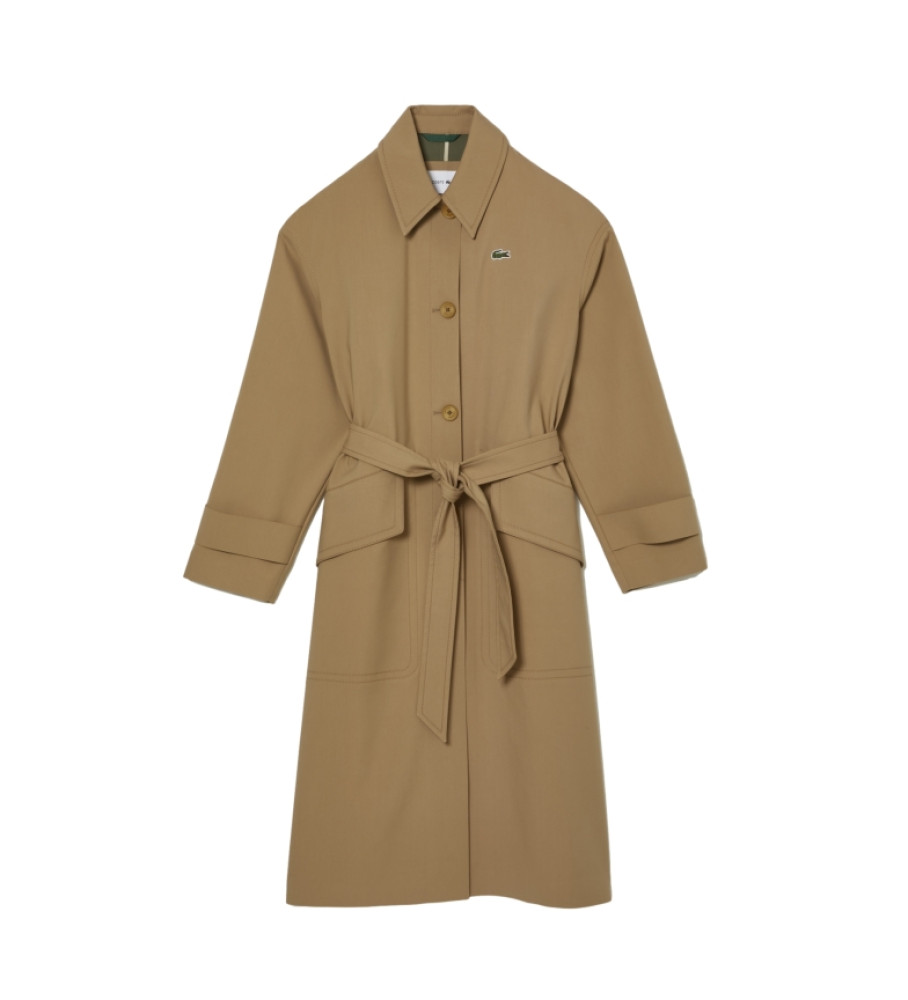 Casaco Lacoste Bandier Oversized Marrom