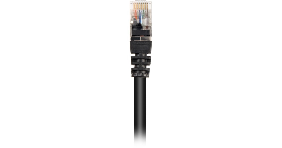 SharkoonPatchkabel SFTP, RJ-45 met Cat.6  (Zwart, 0,5 meter)