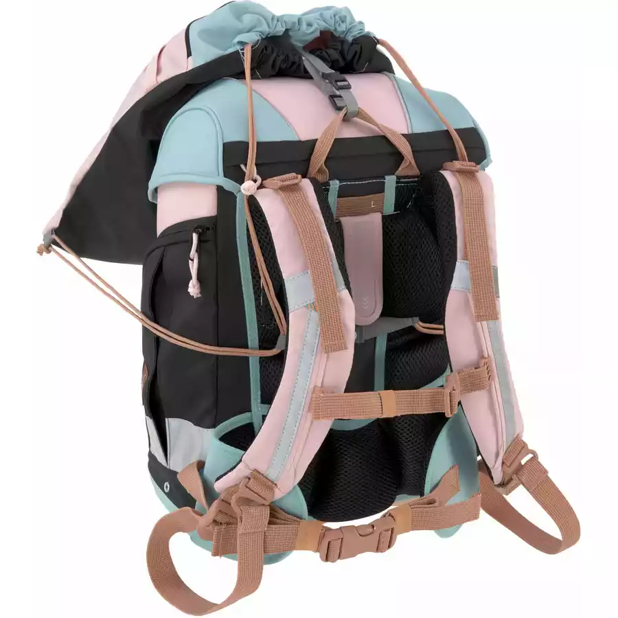 LÄSSIG Schulranzen-Set 7-tlg. Boxy Unique roseblueblack