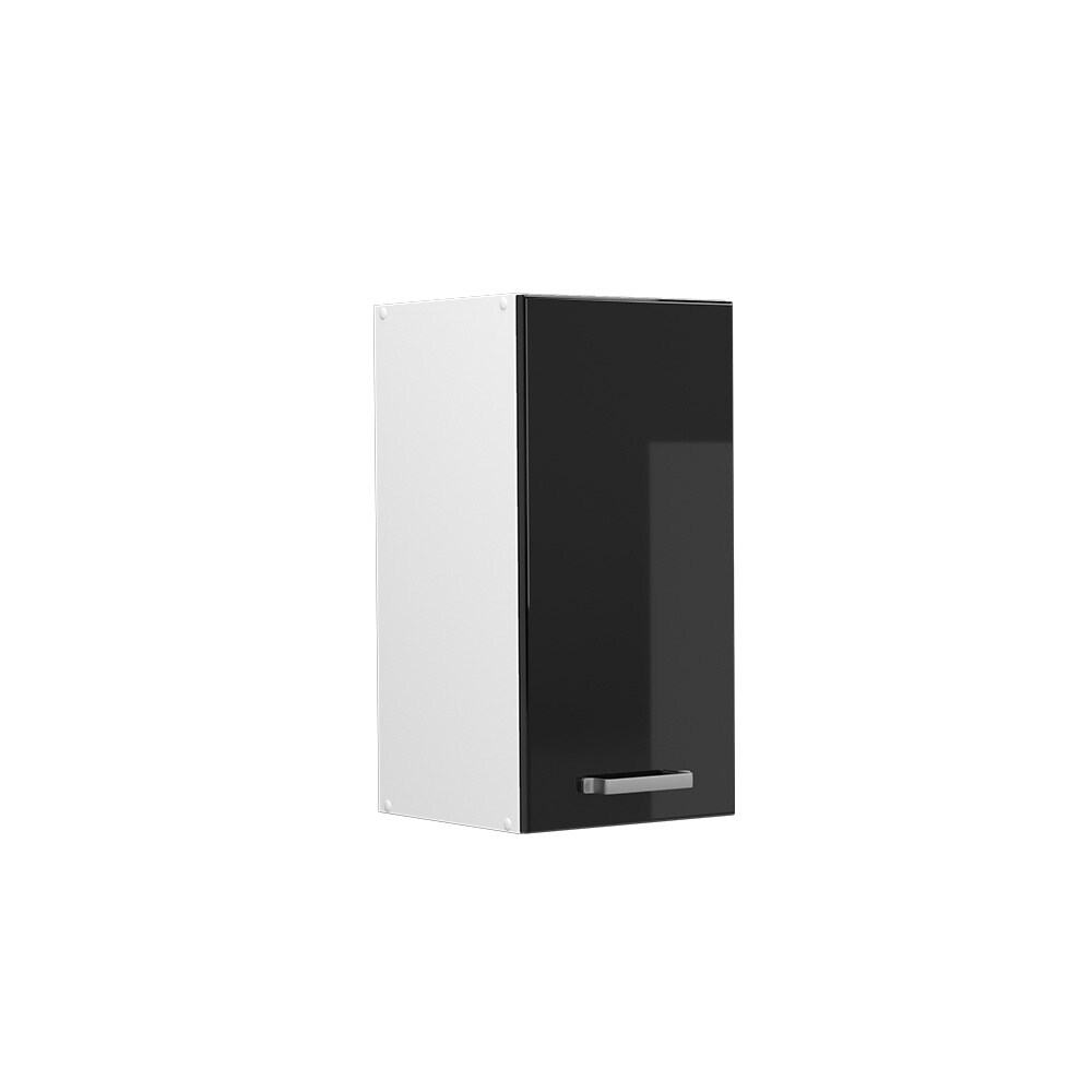 Vicco Hängeschrank Küchenschrank R-Line Solid Weiß Schwarz 30 cm modern