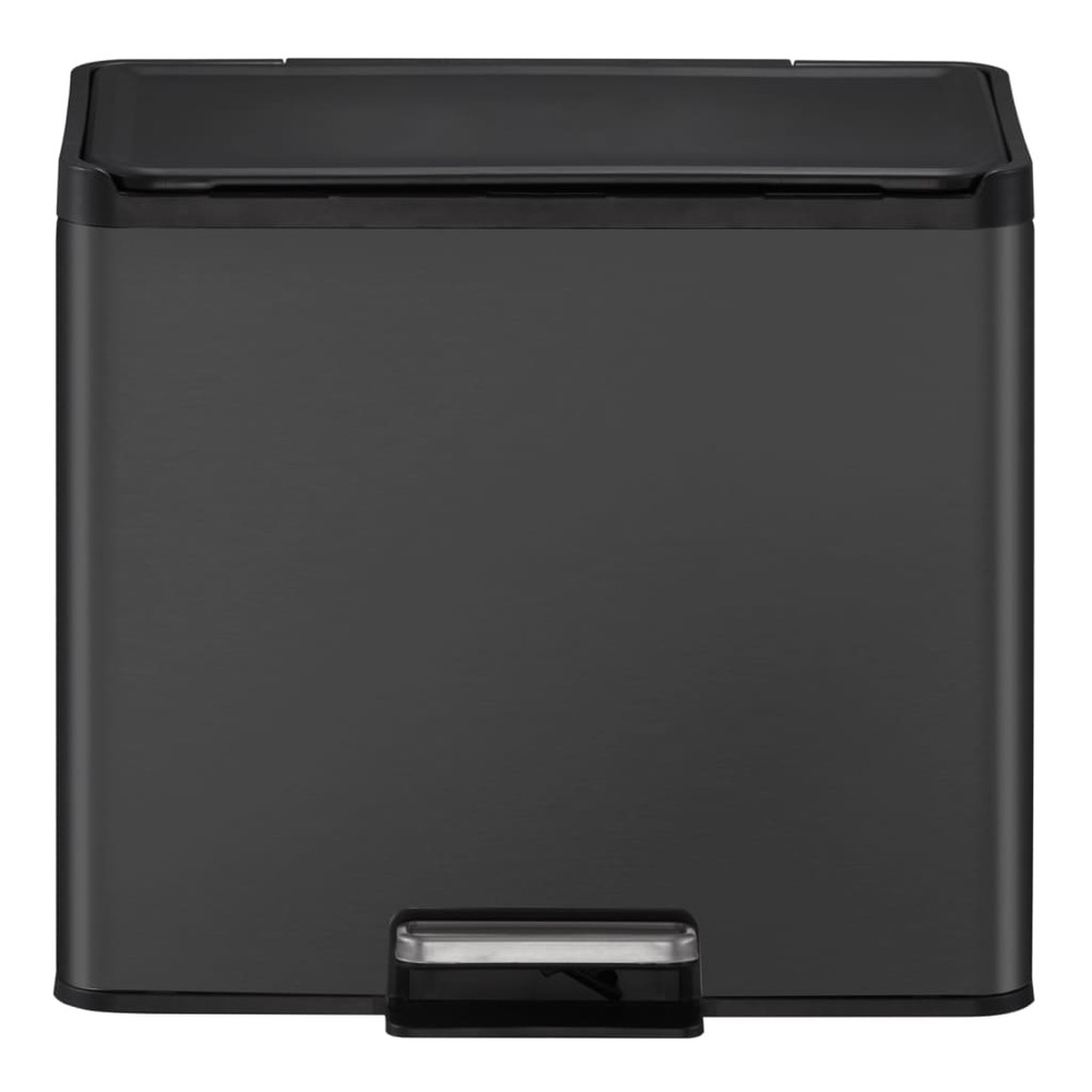 Poubelle à pédale essential 20+9 l noir
