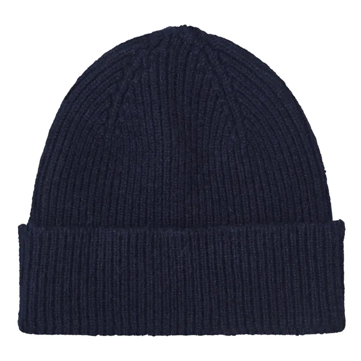 Le Bonnet Amsterdam Bonnet Laine et Angora | Bleu nuit
