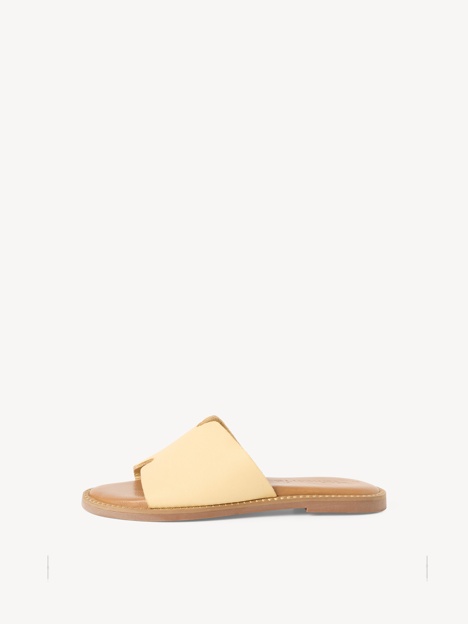 Leren Slipper - geel