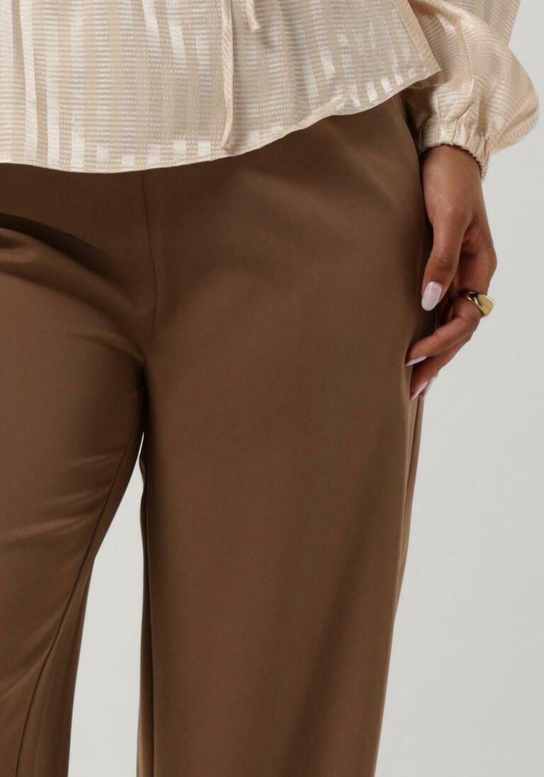 ANOTHER LABEL bruine another label wijde broek izzy pants