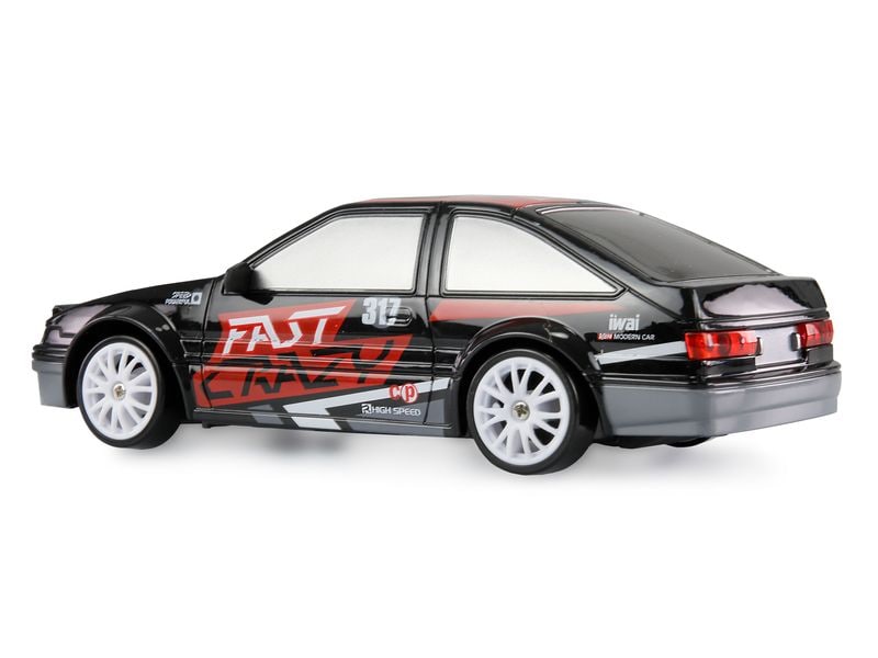 Amewi Drift Sport Car 4WD Schwarz, RTR, 1:24 Ferngesteuertes Drift-Auto für Kinder ab 6 Jahren