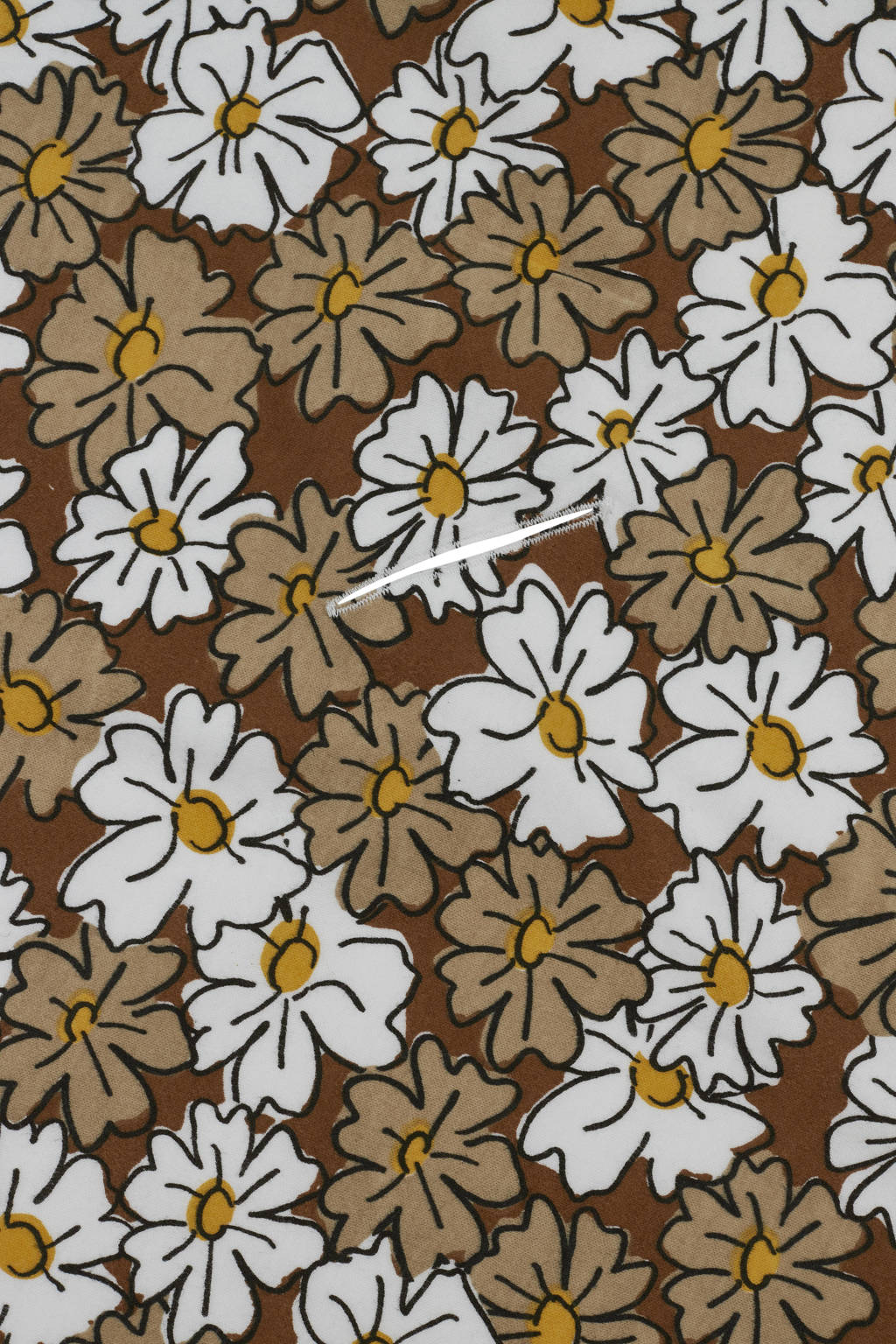 badcape 90x90 cm Vintage flower taupe