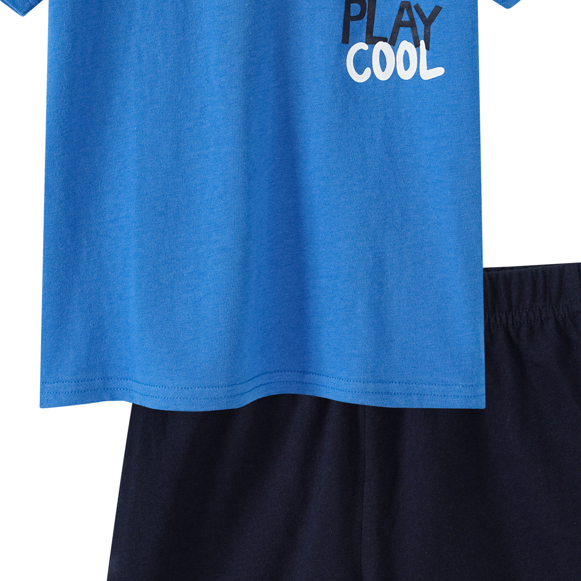 Famy Jungen Shorty mit Print blau / dunkelblau
