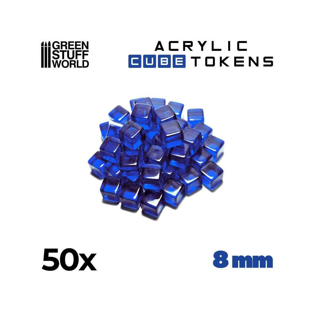 Set de 50 Cubes Transparents 8mm