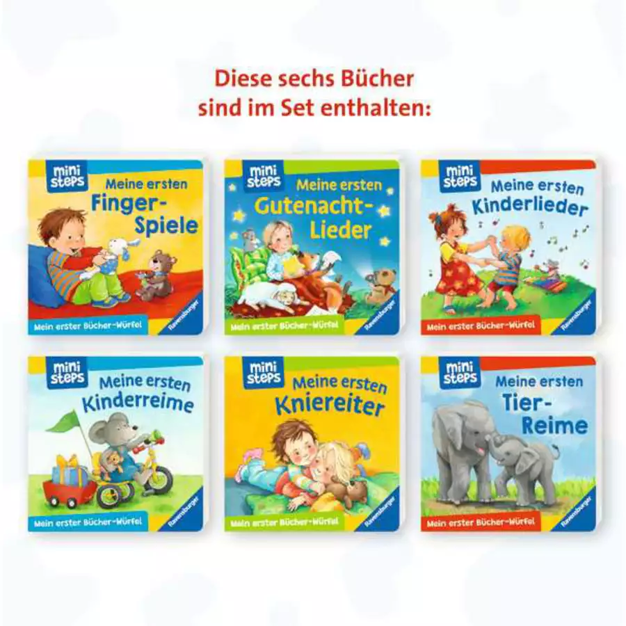 Ravensburger ministeps® Mein erster Bücher-Würfel: Reime, Lieder, Fingerspiele