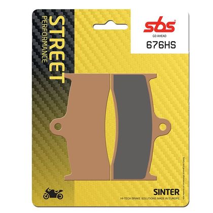 Plaquettes de freins SBS 676HS Sinter Métal Fritté avant