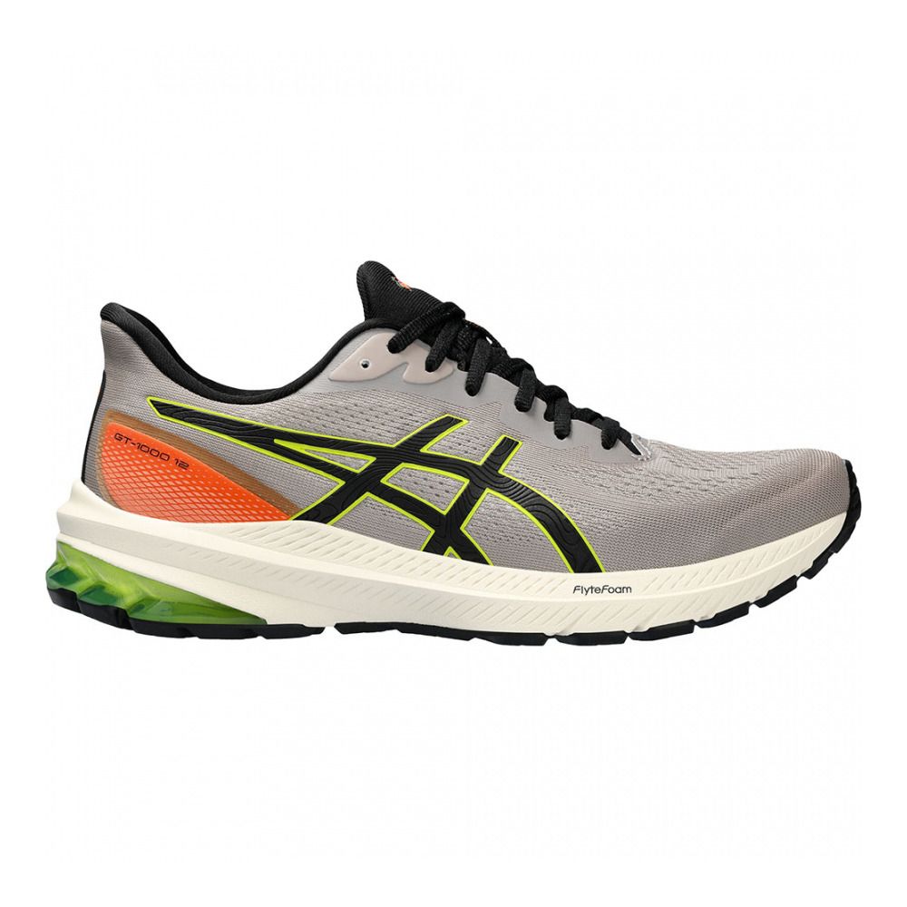 Asics GT-1000 12 TR - Chaussures running Homme nature bathing/neon lime