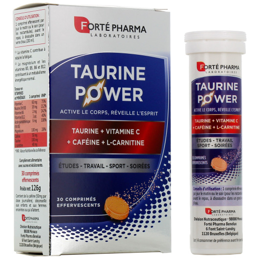 Forté Pharma Taurine Power coup de boost - Complément anti fatigue