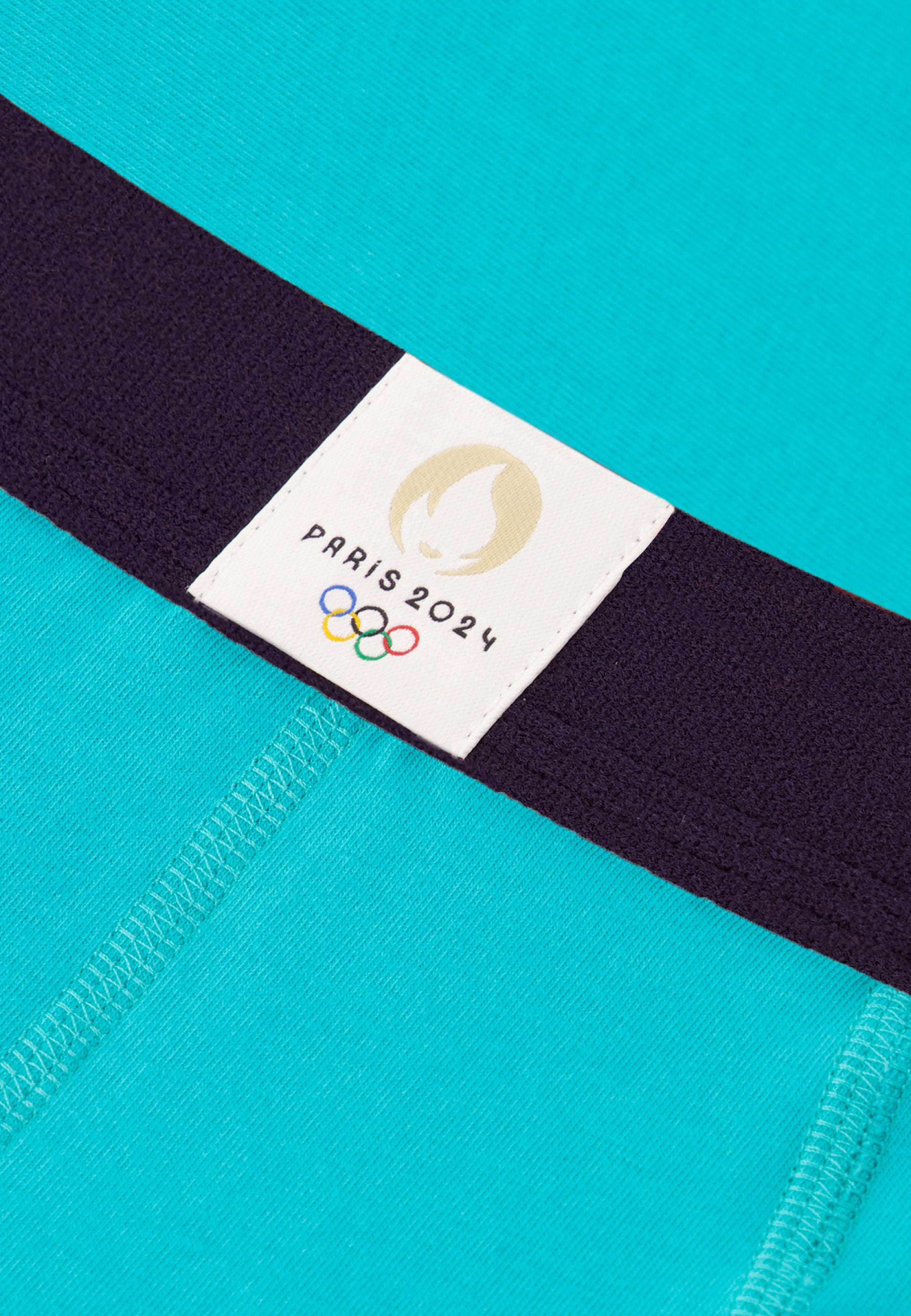 Boxer en coton-Marius Turquoise Natation